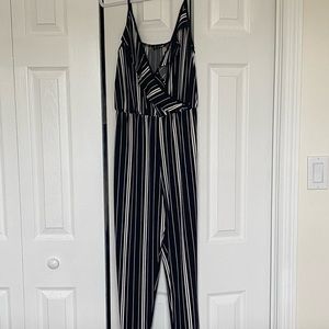 Express black and white jumpsuit. Size small.